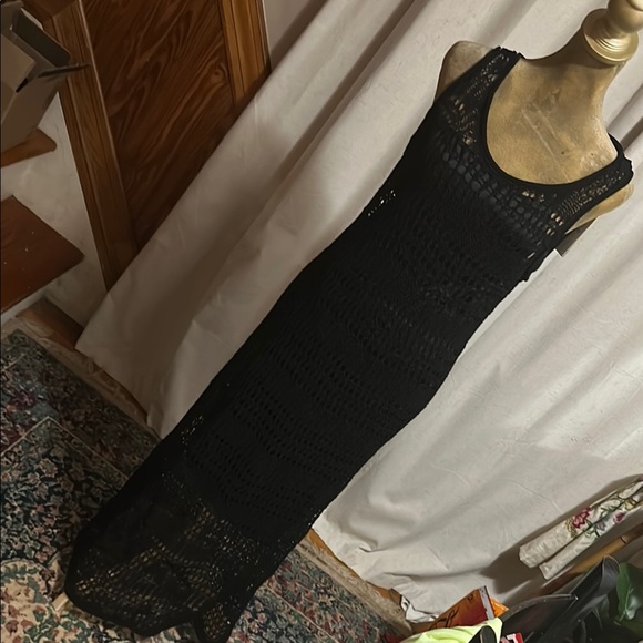 Theory Black Sleeveless Scoop Neck Maxi Gown - Picture 4 of 14